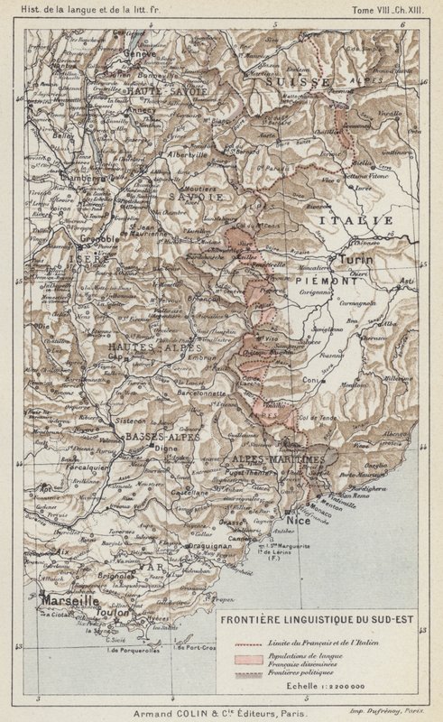 Southeast Linguistic Frontier by French School