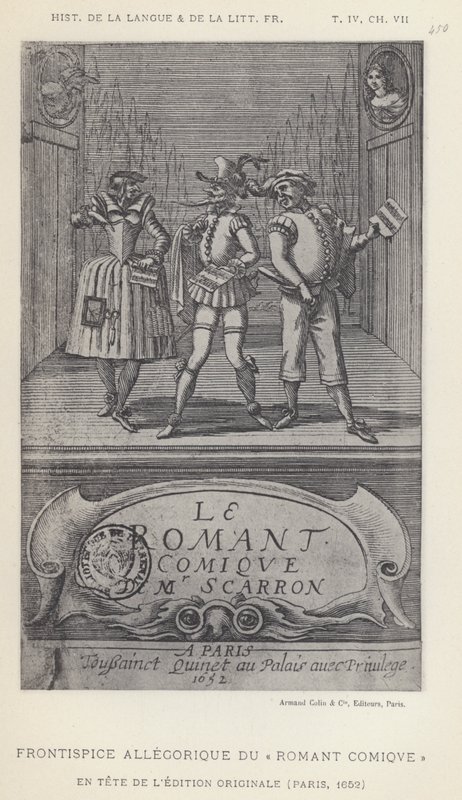 Allegorical Frontispiece of the Comic Novel by French School