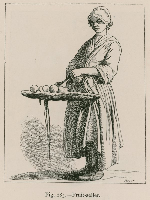Fruit-Seller by French School