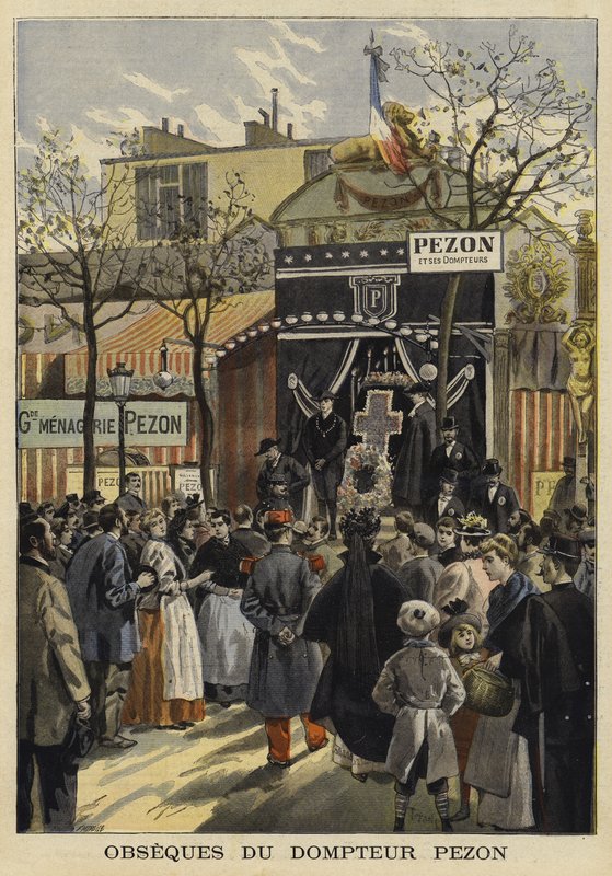 Funeral of French Animal Trainer Jean-Baptiste Pezon, Paris, 1897 by French School