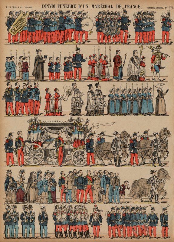 Funeral Procession of a Marshal of France by French School