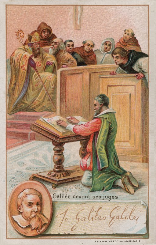 Galileo Galilei Before the Judges by French School
