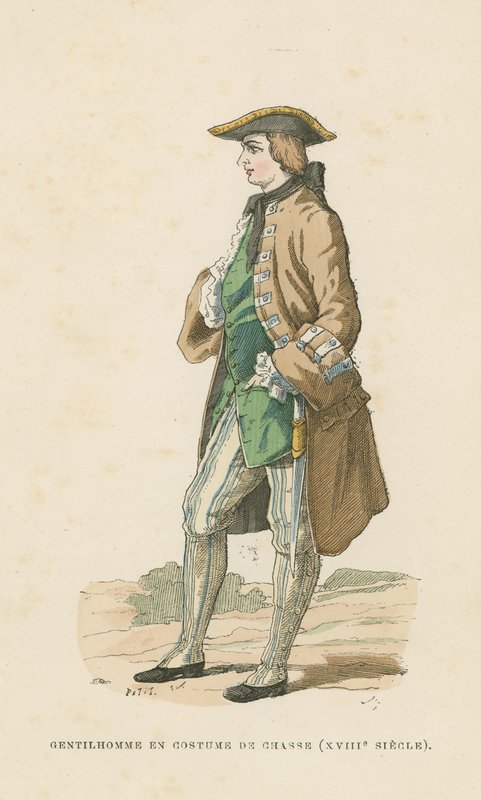 Gentleman in hunting dress, 18th Century by French School