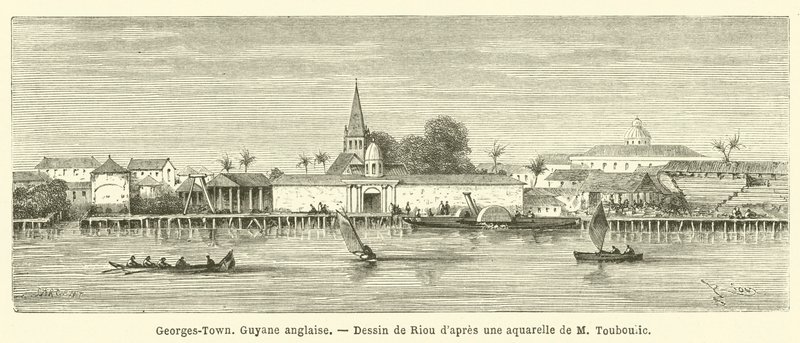 Georgetown, British Guiana by French School