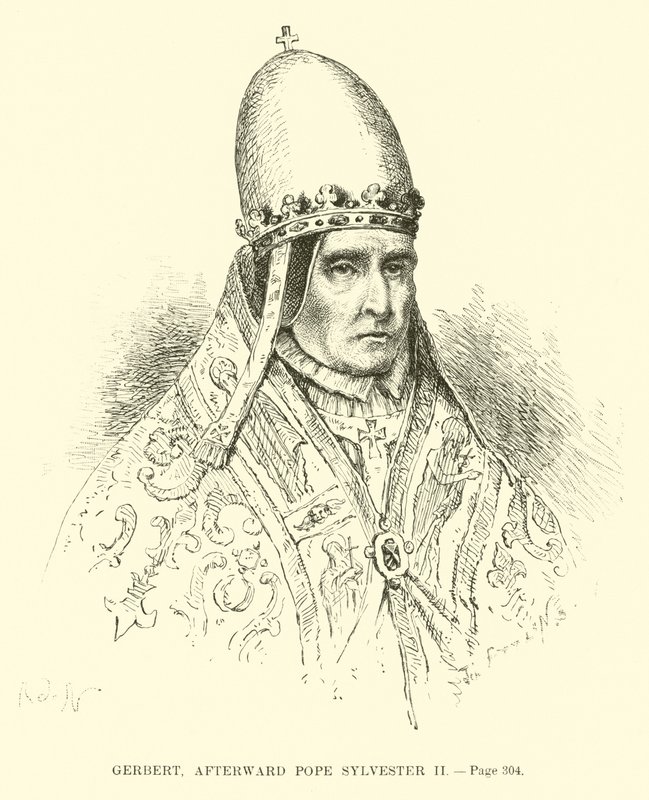Gerbert, afterward Pope Sylvester II by French School