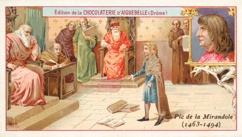 Giovanni Pico della Mirandola, Italian philosopher, as a child by French School