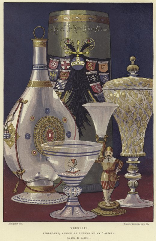 Glassware, 16th Century by French School