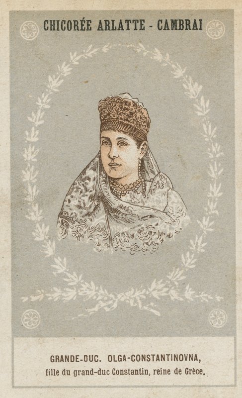 Grand Duchess Olga Constantinovna, Daughter of Grand Duke Constantine, Queen of Greece by French School
