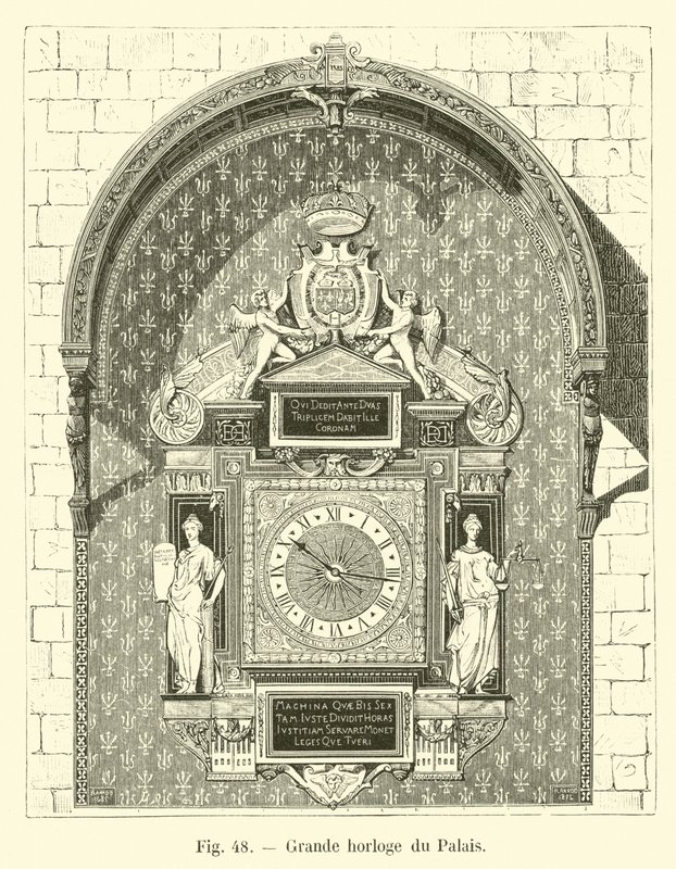 Great Clock of the Palace by French School