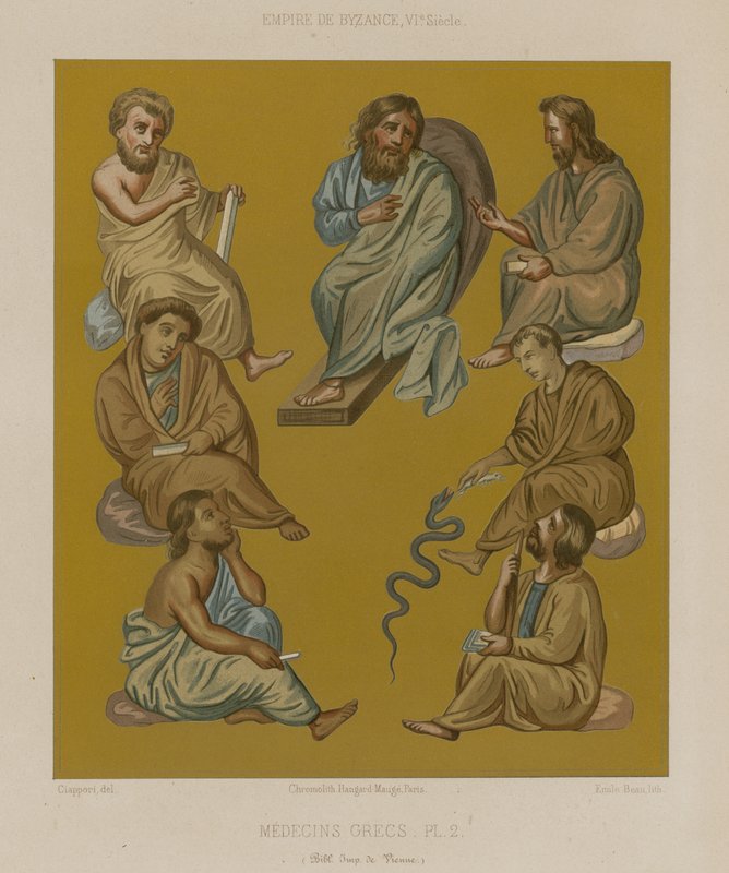 Greek doctors by French School