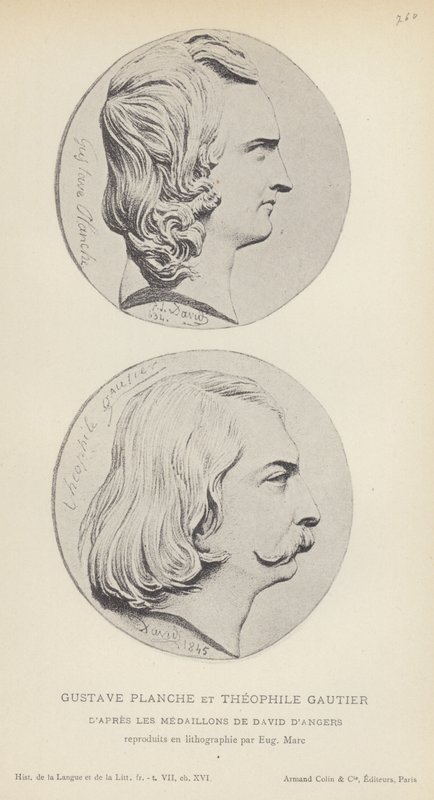 Gustave Planche and Theophile Gautier by French School