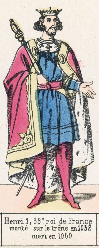 Henry I, 38th King of France, ascended the throne in 1032, died in 1060 by French School