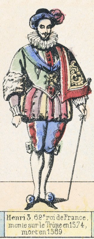 Henry III, 62nd King of France, Ascended the Throne in 1574, Died in 1589 by French School