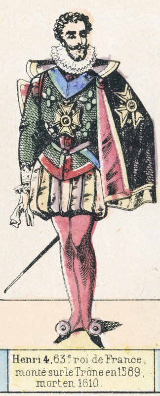 Henry IV, 63rd King of France, ascended the throne in 1589, died in 1610 by French School