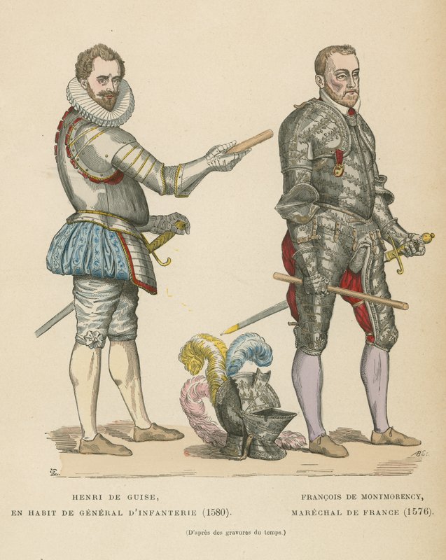 Henry I, Duke of Guise and Francois de Montmorency, Marshal of France by French School