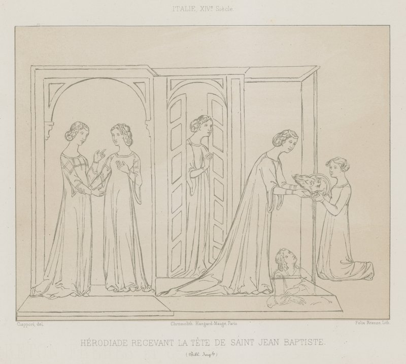 Herodias receiving the head of John the Baptist by French School