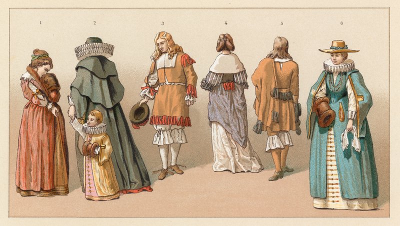 Holland XVIIth Cent Costume by French School