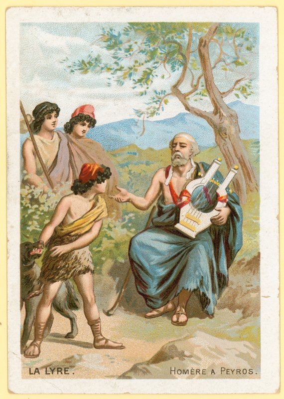 Homer Playing the Lyre by French School
