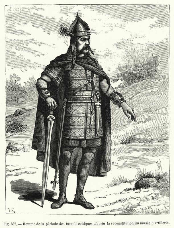 Man of the Celtic Tumulus Period, after the Reconstruction of the Artillery Museum by French School