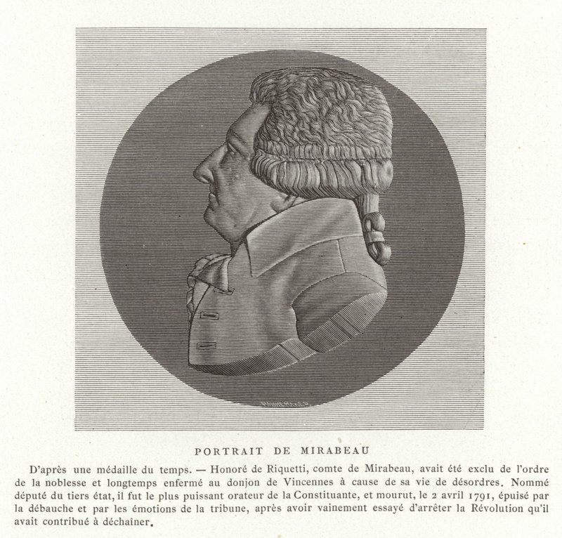 Honore Gabriel Riqueti, Comte de Mirabeau by French School