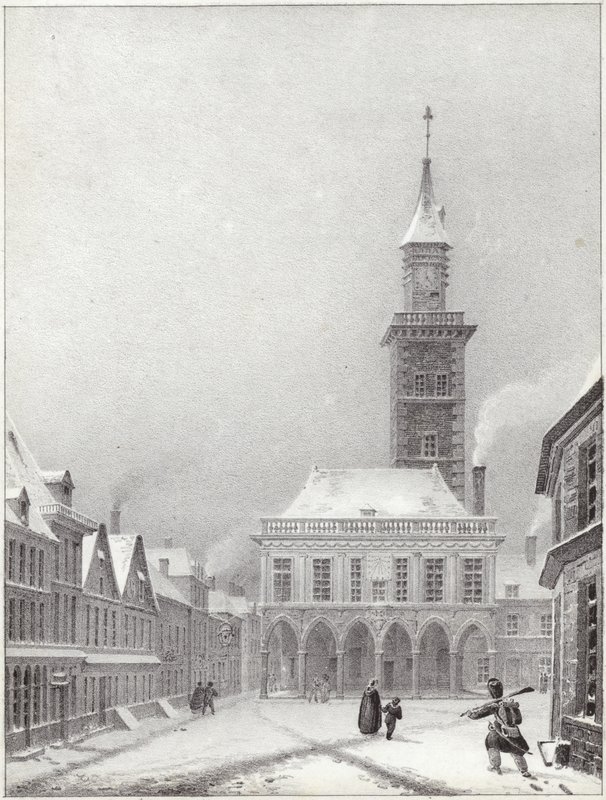 Hotel de Ville in Bapaume by French School