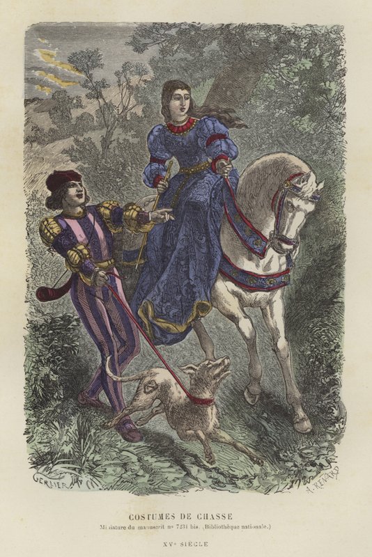 Hunting dress, 15th Century by French School