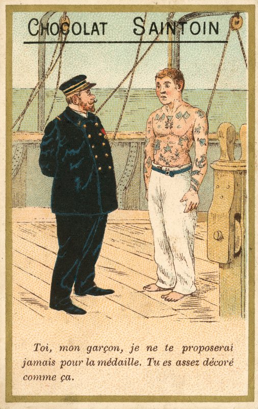 I will never propose you for a medal, my boy, you are decorated enough already by French School