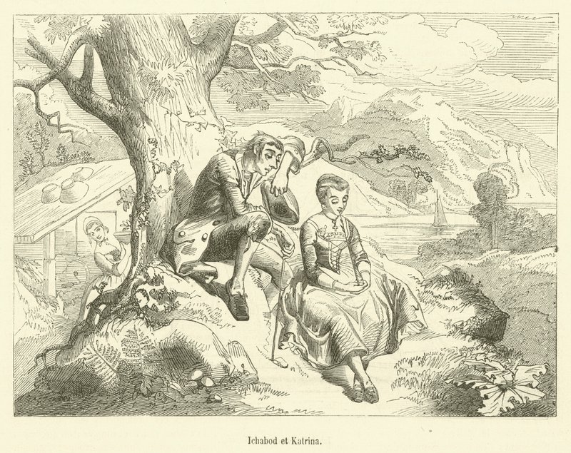 Ichabod and Katrina by French School
