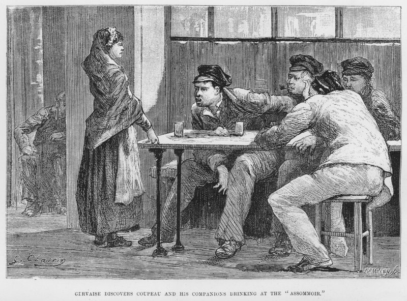 Illustration for The Assommoir, A Realistic Novel, by Emile Zola by French School