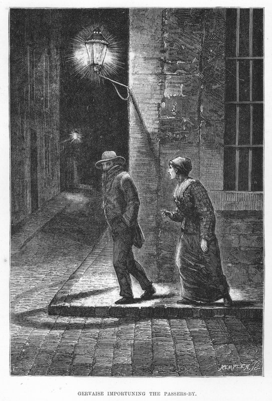 Illustration for The Assommoir, A Realistic Novel, by Emile Zola by French School