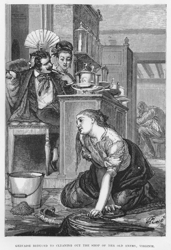 Illustration for The Assommoir, A Realistic Novel, by Emile Zola by French School