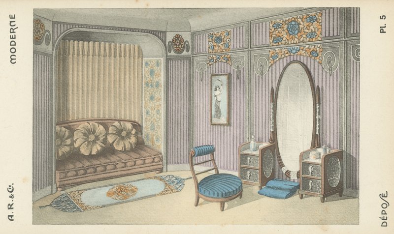 Illustration from interior design product catalogue from A R & Cie, France by French School