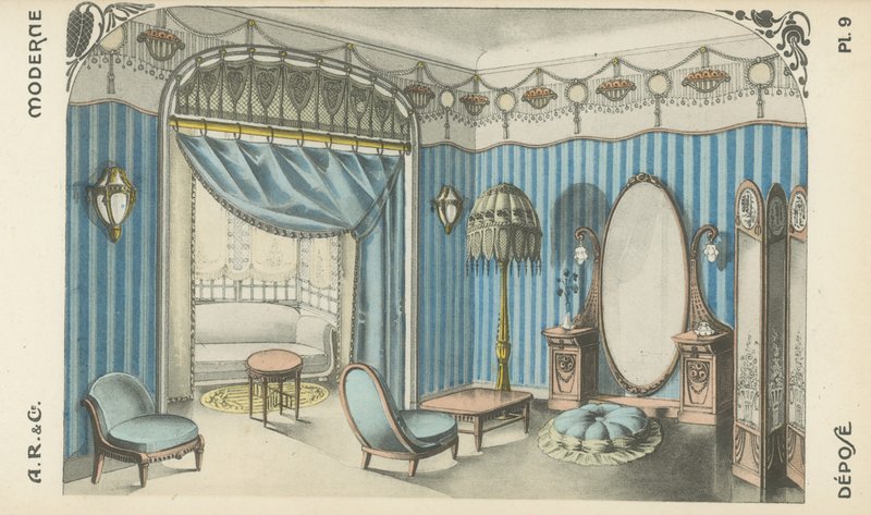 Illustration from interior design product catalogue from A R & Cie, France by French School