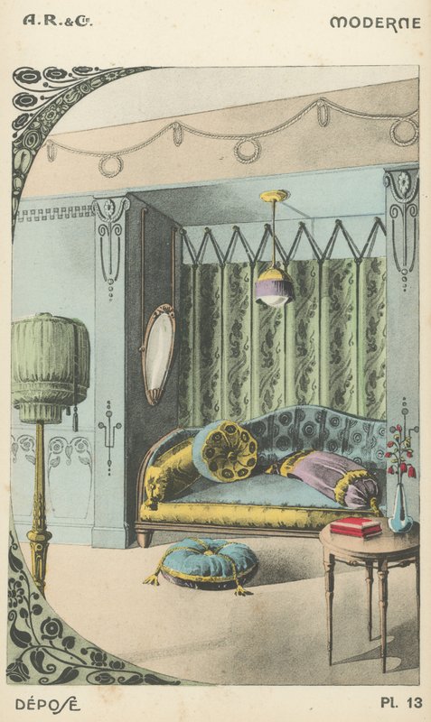 Illustration from interior design product catalogue from A R & Cie, France by French School