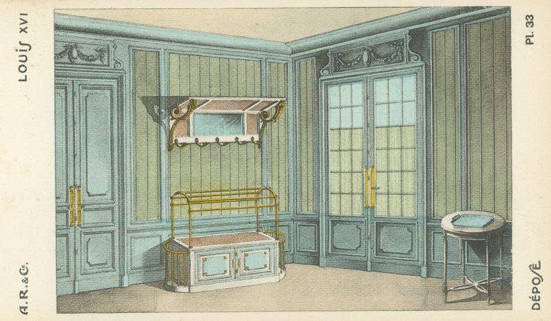 Illustration from interior design product catalogue from A R & Cie, France by French School
