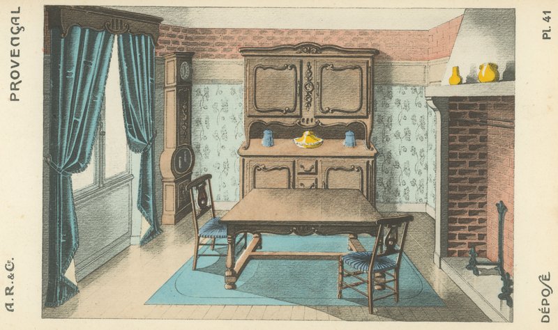 Illustration from interior design product catalogue from A R & Cie, France by French School