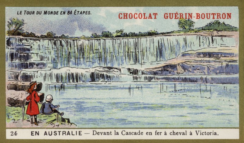 In front of Horseshoe Falls, Victoria, Australia by French School
