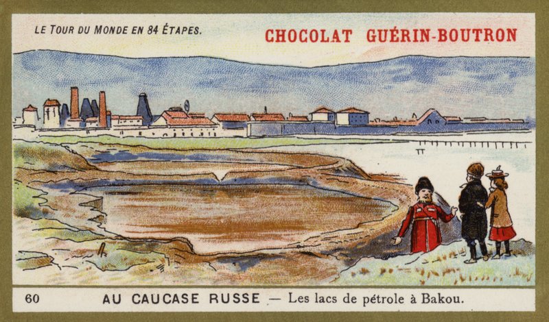 In the Russian Caucasus - The Oil Lakes of Baku by French School