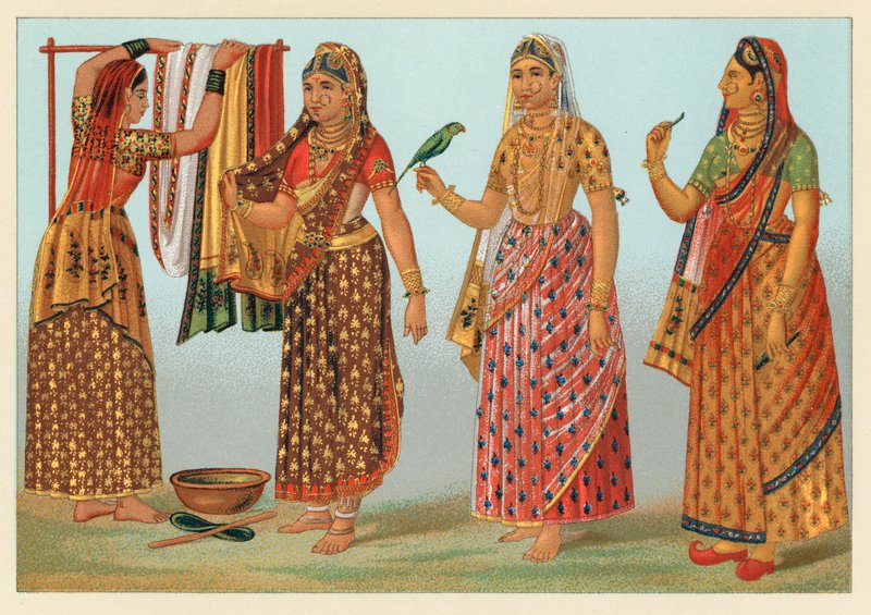 India Costume by French School