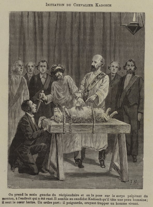Initiation of a Knight Kadosch by French School