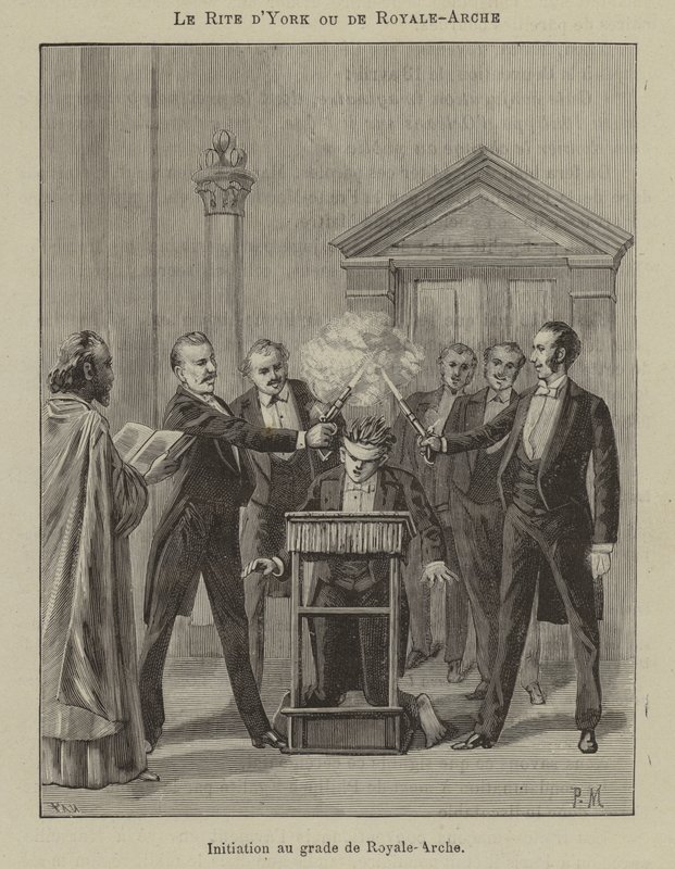 Initiation of a Royal Arch Mason in the York Rite by French School