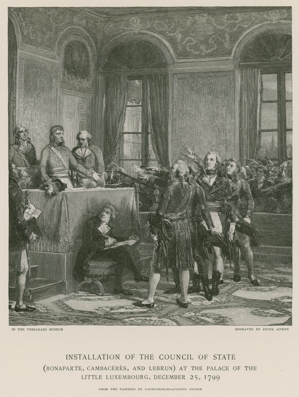 Installation of the Council of State by French School