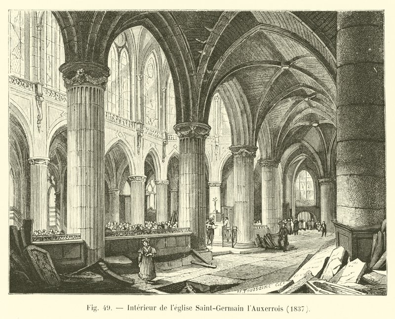 Interior of the church of Saint-Germain l