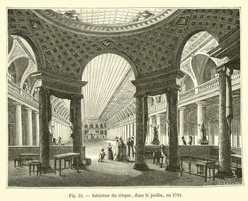 Interior of the Circus, in the Garden, 1791 by French School