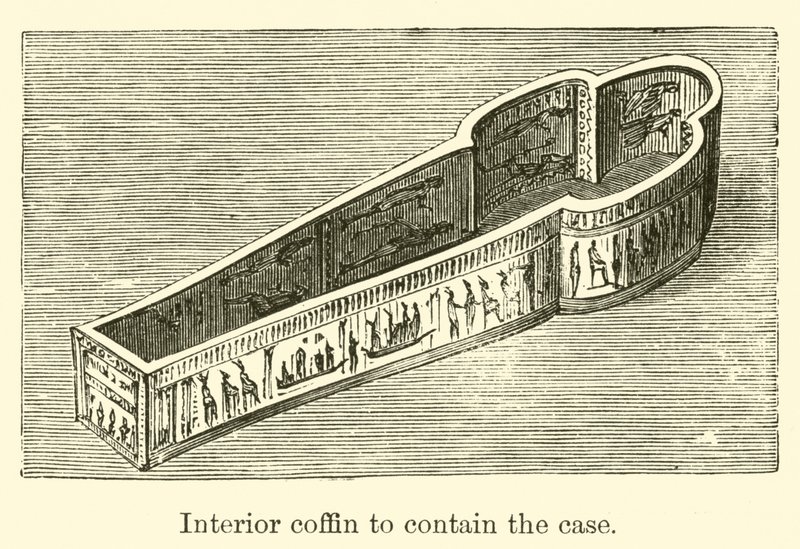 Interior coffin to contain the case by French School