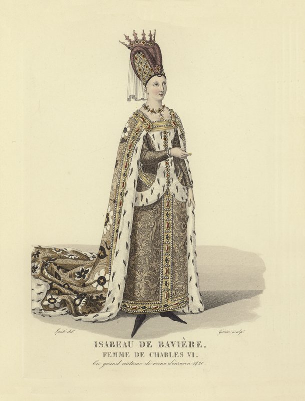 Isabeau of Bavaria, wife of King Charles VI of France by French School