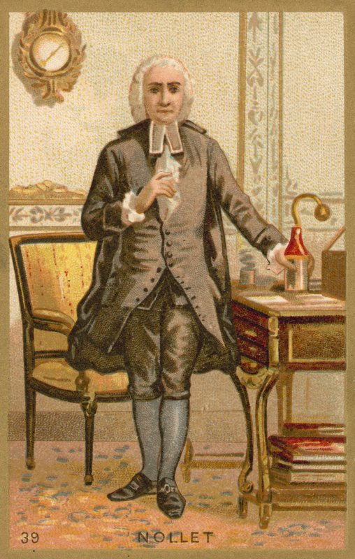 Jean-Antoine Nollet, French Clergyman and Physicist by French School