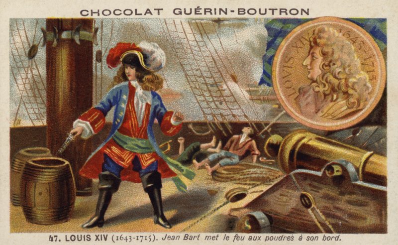 Jean Bart Setting Fire to Gunpowder on Board His Ship by French School