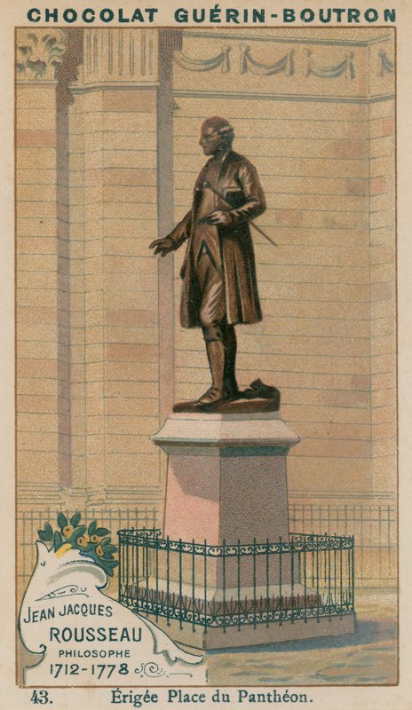 Jean Jacques Rousseau, Philosopher, 1712-1778, Erected in Place du Pantheon by French School
