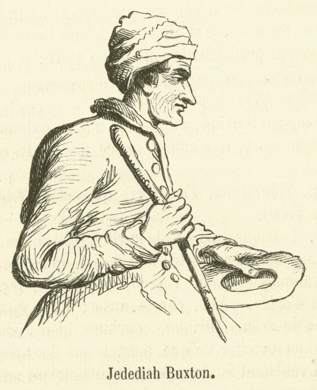 Jedediah Buxton (engraving) by French School